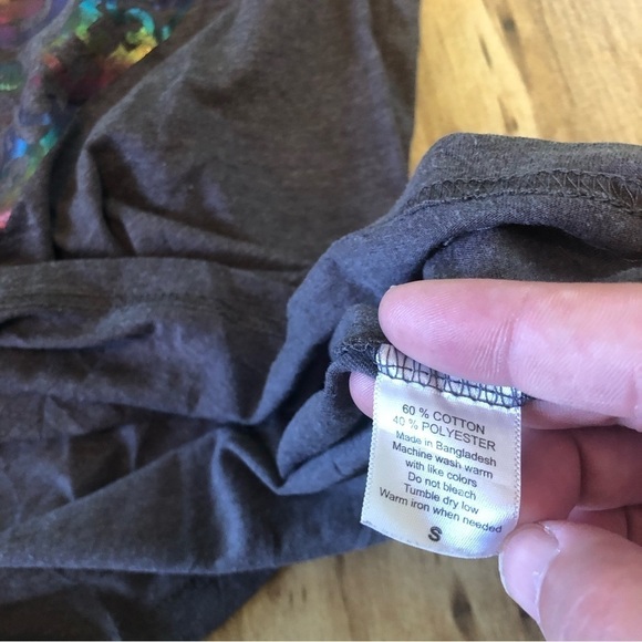 Harley Davidson Rainbow Laconia New Hampshire Grey Tshirt Womens Size Small - Picture 5 of 9